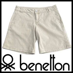 United Colors of Benetton Tan Cotton Shorts (M)